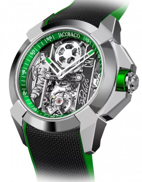 Jacob & Co Replica watch EPIC X CR7 - HEART OF CR7 STEEL EX120.10.AD.AB.ABRUA